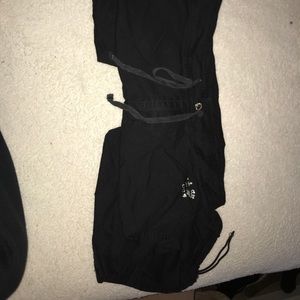 Black cargo pants