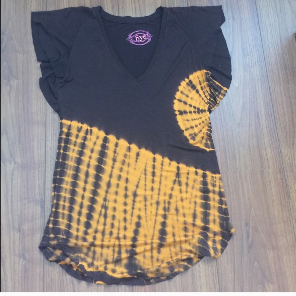 Eye S brown and orange top barely worn