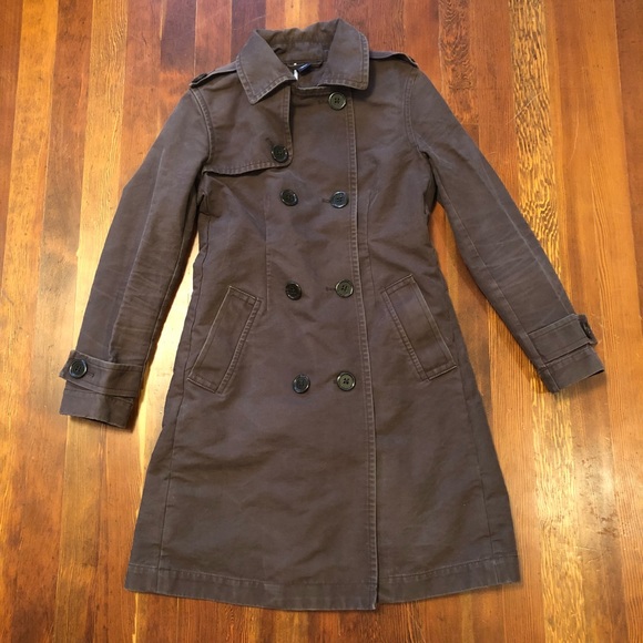 ❤️The Gap Dark Brown Trench Coat ❤️ - Picture 3 of 3