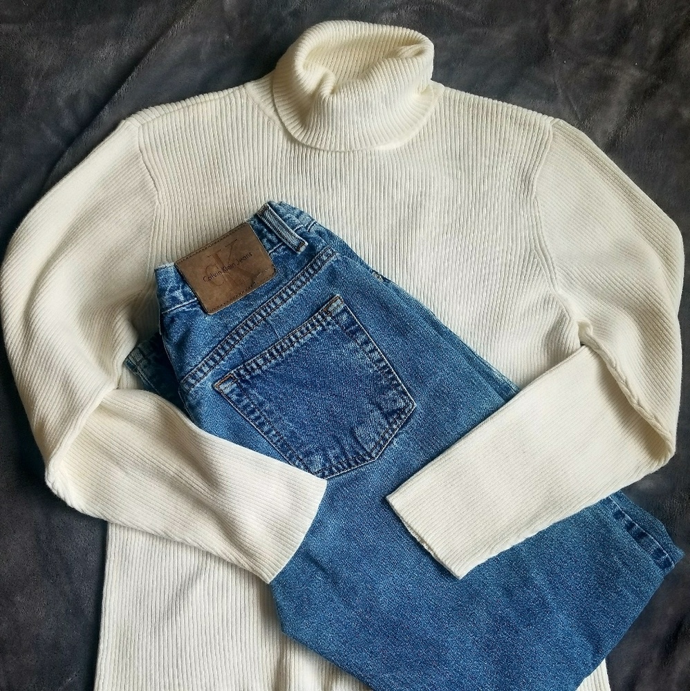 Liz Claiborne Ribbed Turtleneck