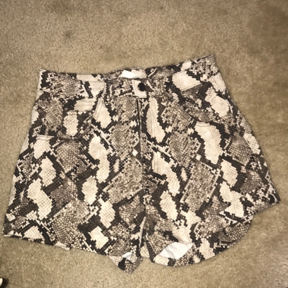 snakeskin H&M Shorts