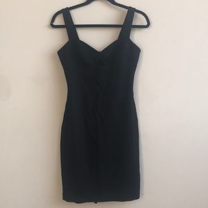 Boutique cocktail dress with cut out neckline