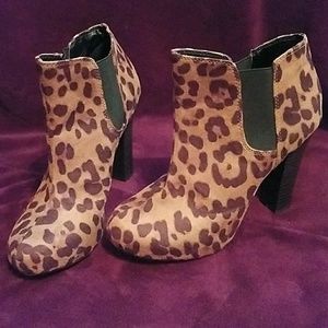 Madden Girl Leopard Print Booties