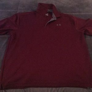 L under armour heat gear collard shirt LIKE NEW