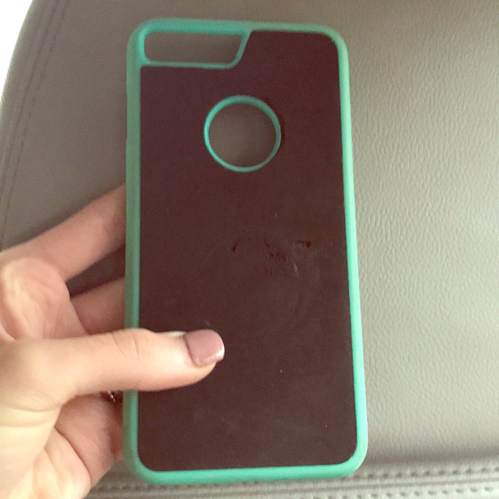 Teal and black goat case iPhone 7plus