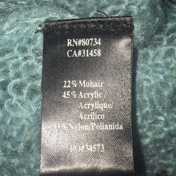 TO THE MAX - Teal Off the shoulder sweater - Picture 5 of 6