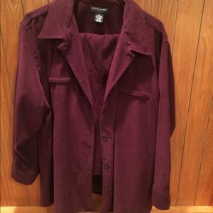 Purple shirt and skirt