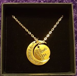 I Love You to the moon and back Necklace.