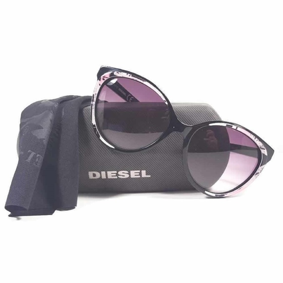 DIESEL DL0009/S Sunglasses Color 05B Black/Pink/Wh main image 4