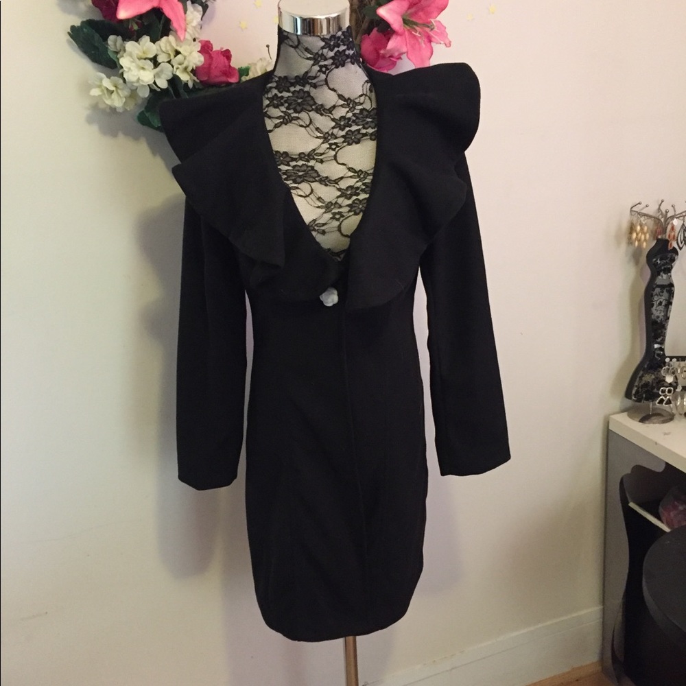 Sale-Slim fit Black coat