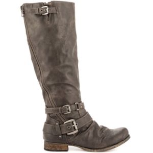 Carlos santana taupe riding/moto boot