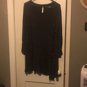 Cute charcoal gray tunic 2XL EUC