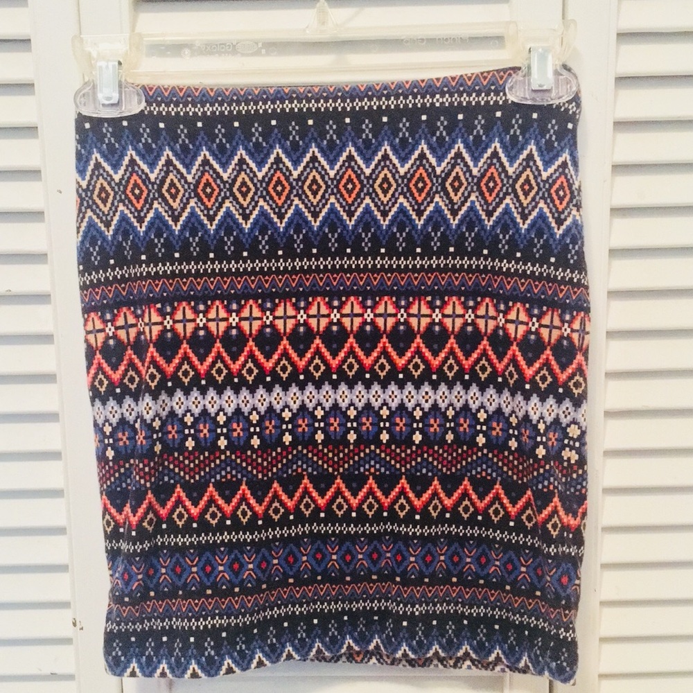 Aztec pattern Bodycon skirt