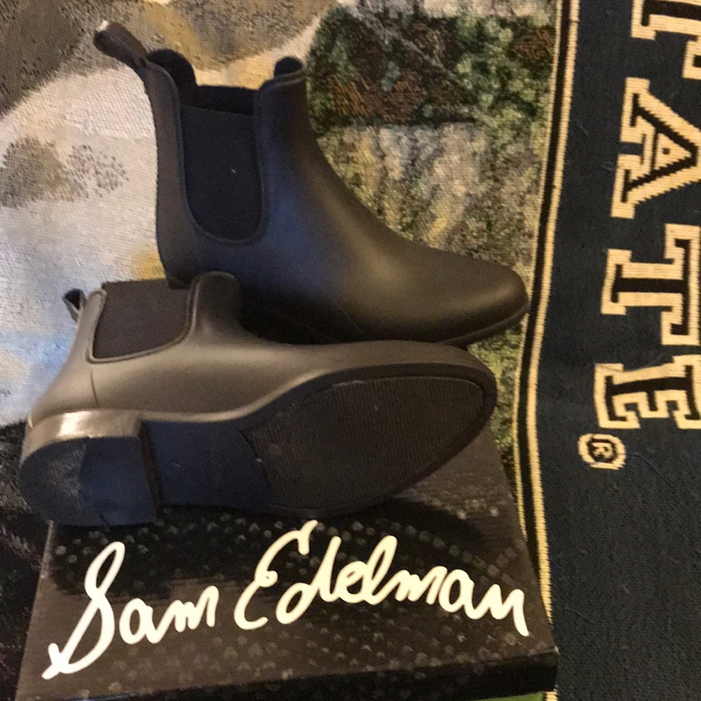 Sam Edelman Black matte Tinsley rain boot
