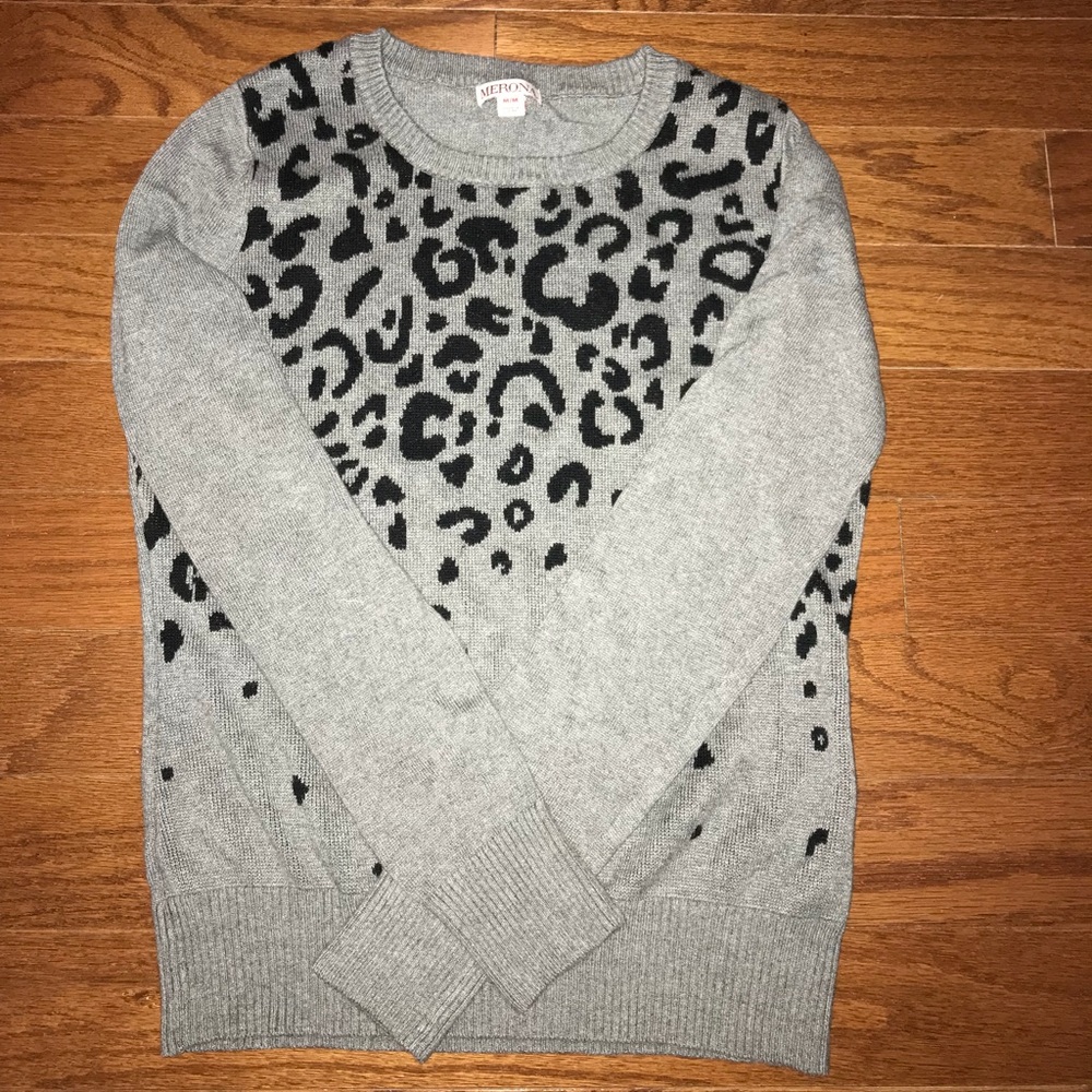 Merona Cheetah Print Sweater
