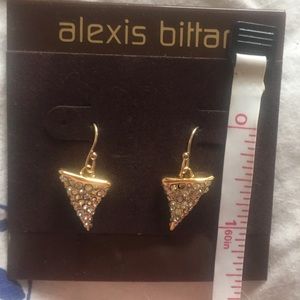 Alexis Bittar dark thorn earrings in gold