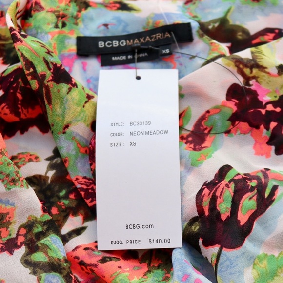 BCBG Maxazria Floral Top NWT - Picture 3 of 3