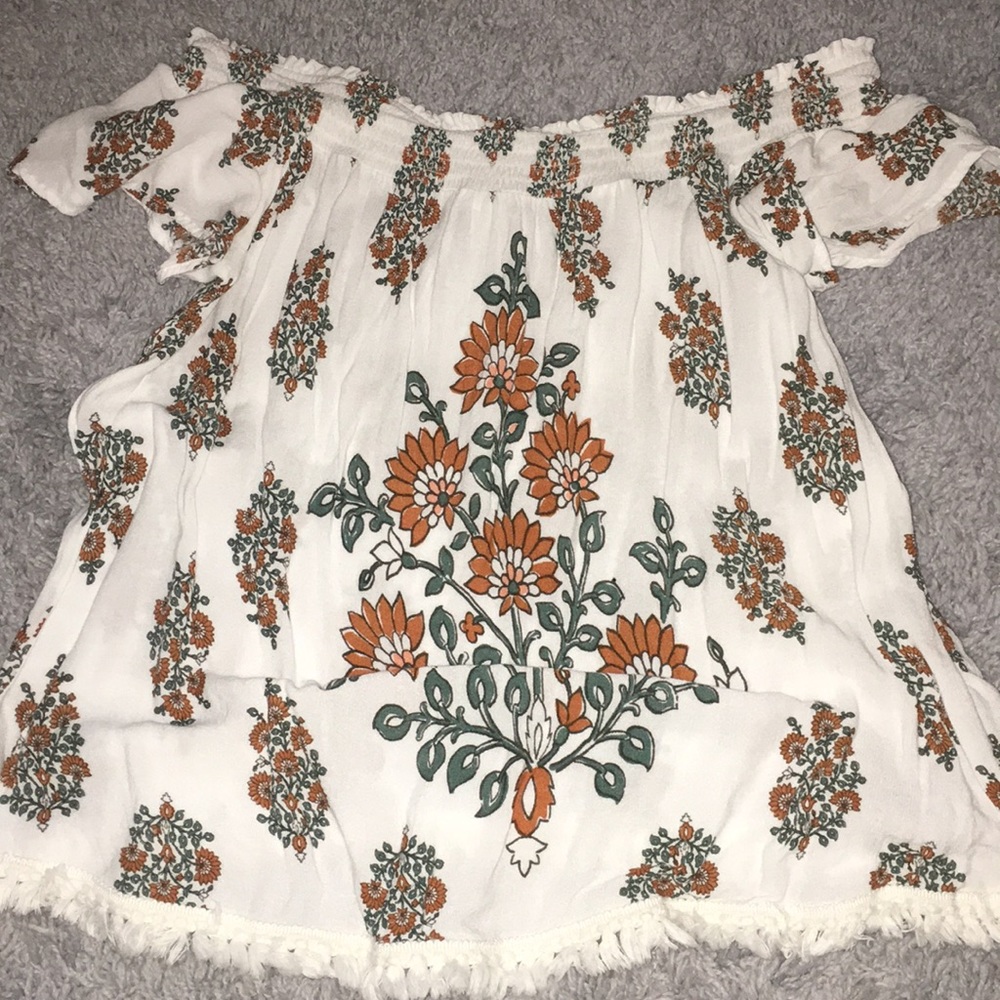 Xhilaration - Printed Off-the-Shoulder top