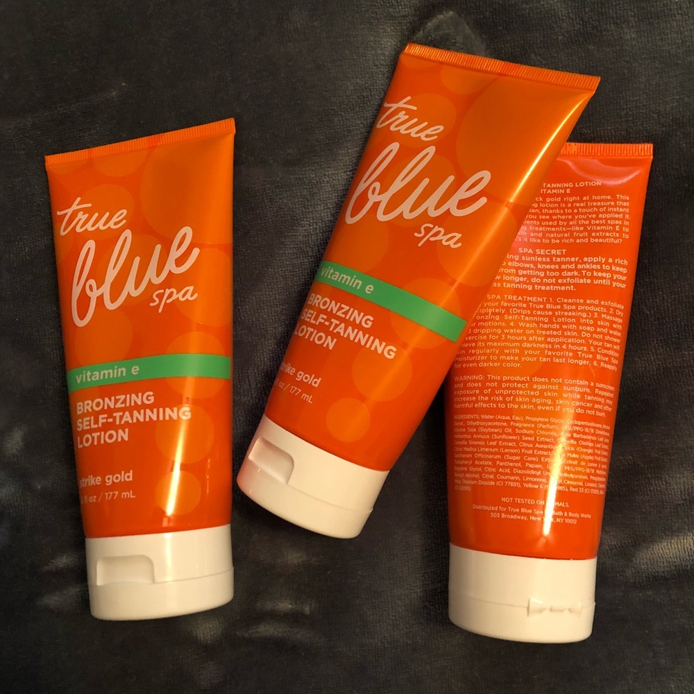 True Blue Spa self tanning lotion