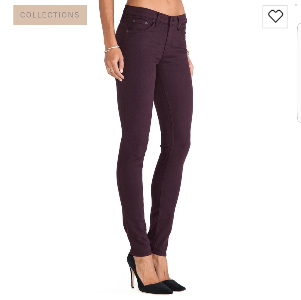 Rag and Bone Burgundy Jeans