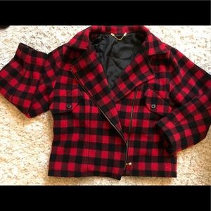 Cozy plaid jacket