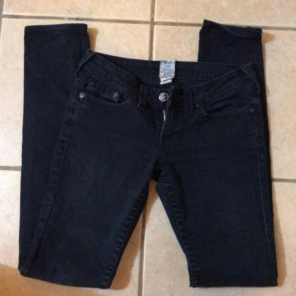 True Religion Stella Skinny Dark Wash Denim
