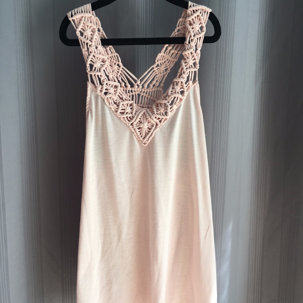 Soft pink cotton tank
