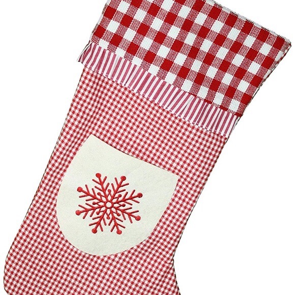 3 Matching Holiday Stockings Red White Christmas - Picture 4 of 4