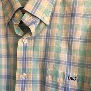 Vineyard vines plaid button down