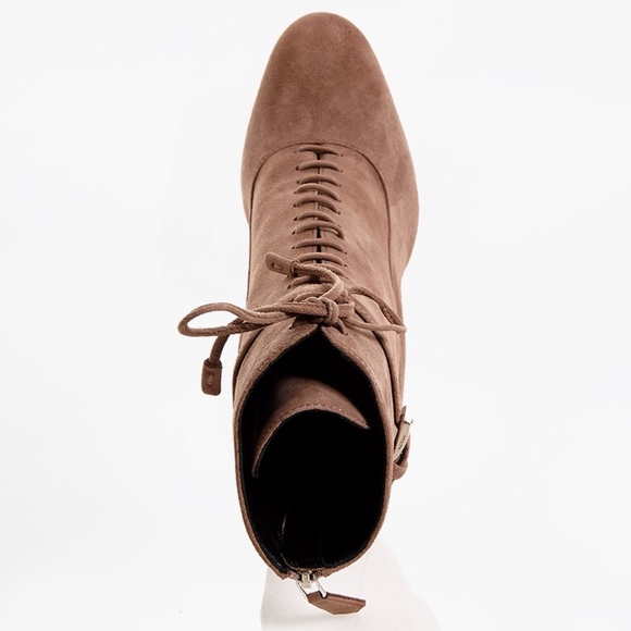 PRADA Tan Suede Lace-Up Booties-FOR LIMITED TIME! - Picture 4 of 8
