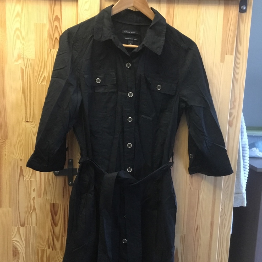 Black Banana Republic shirt dress