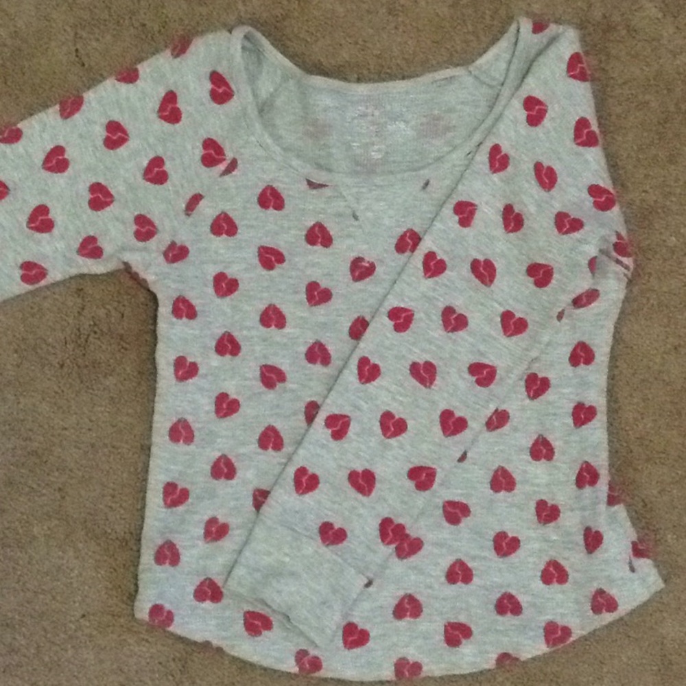 Thermal knit girls top