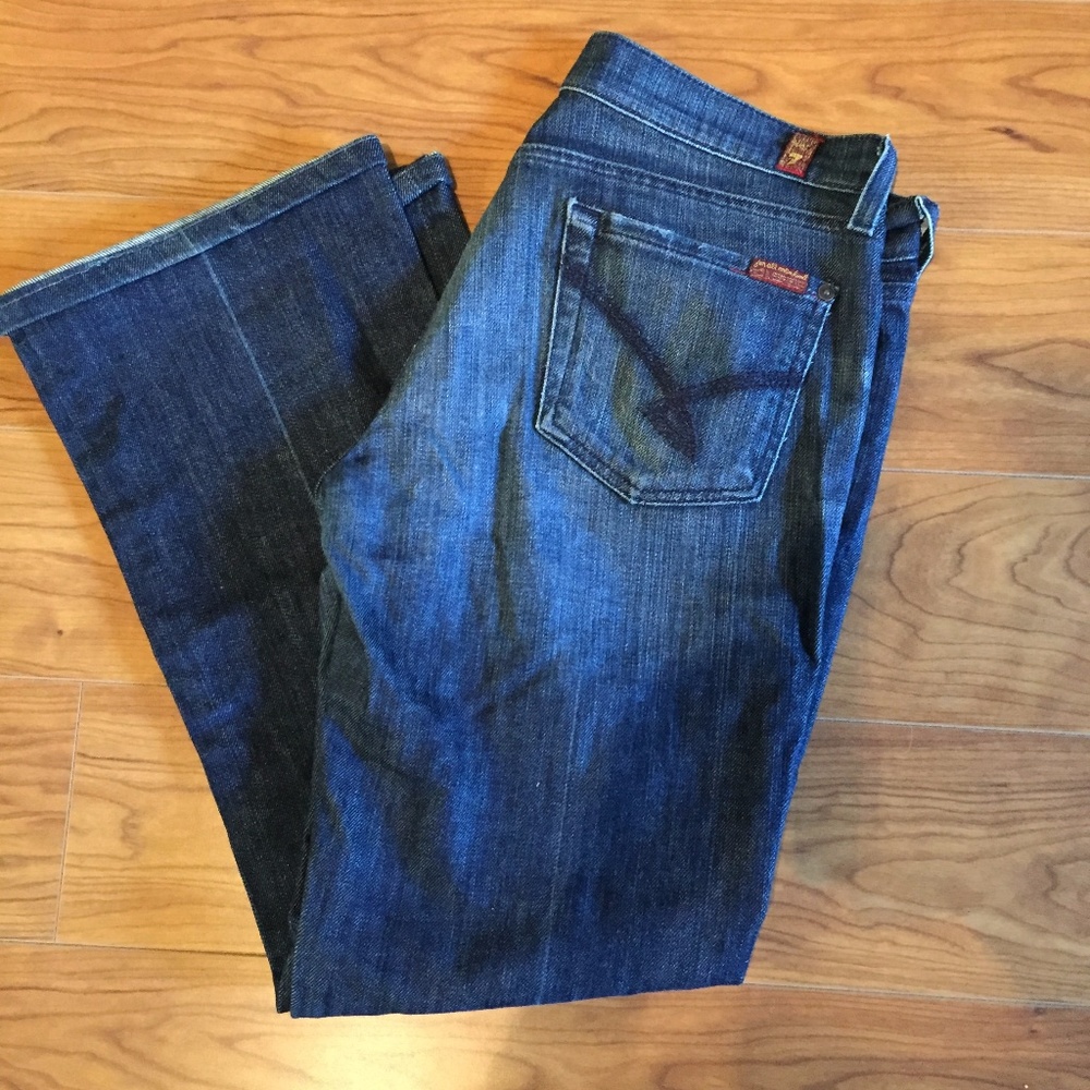 7 for all mankind size 30 bootcut denim