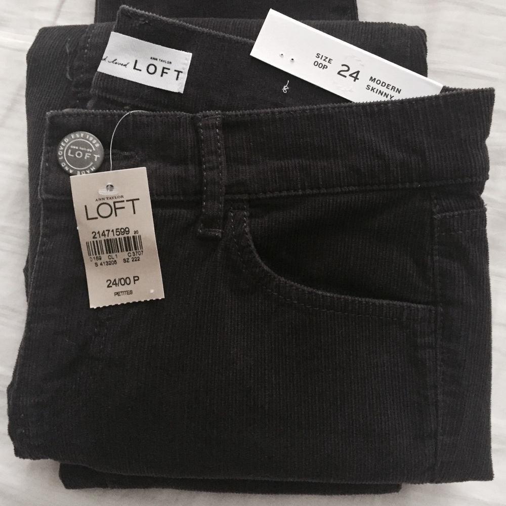 New! Brushed Corduroy skinny pants