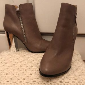 Saks Fifth Avenue booties w/ Mirrored Heel!