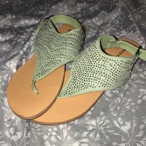 Madden Girl Teal Sandals size 8