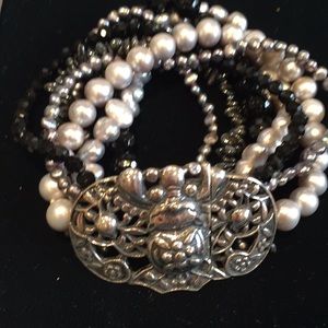 Amy Kahn Russell pearl and gemstone bracelet