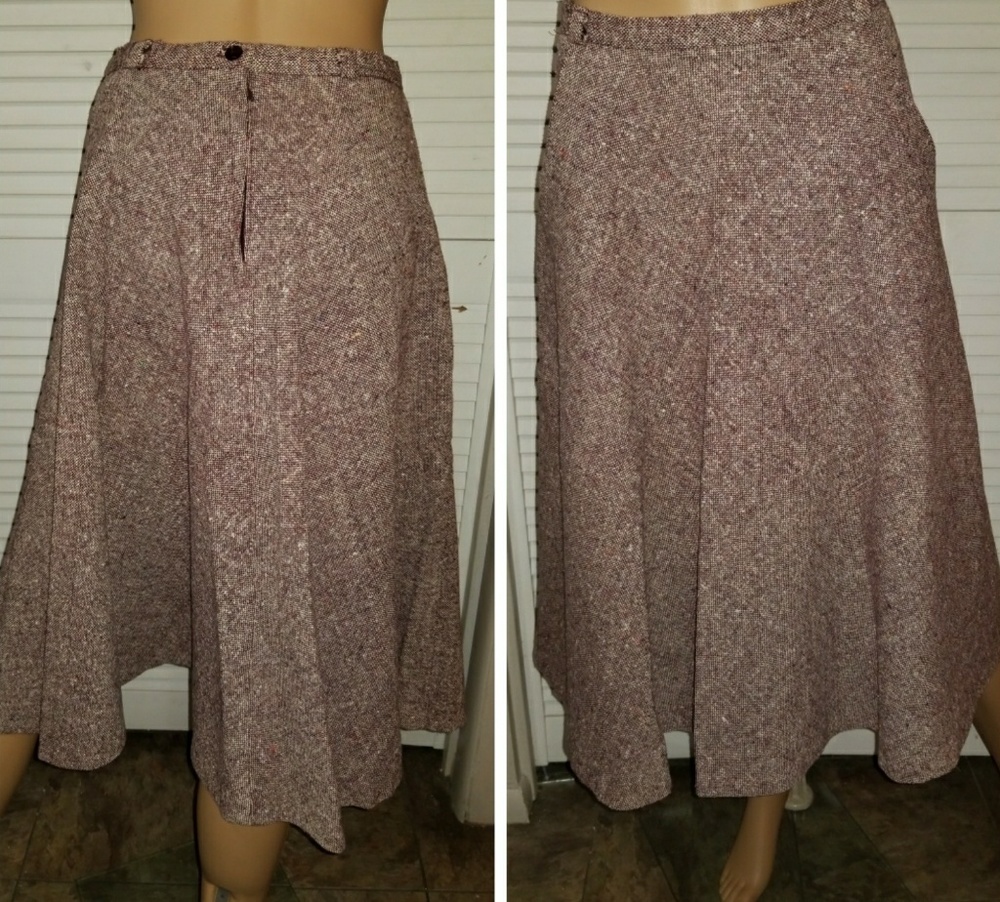 Authentic 1970s tea length skirt