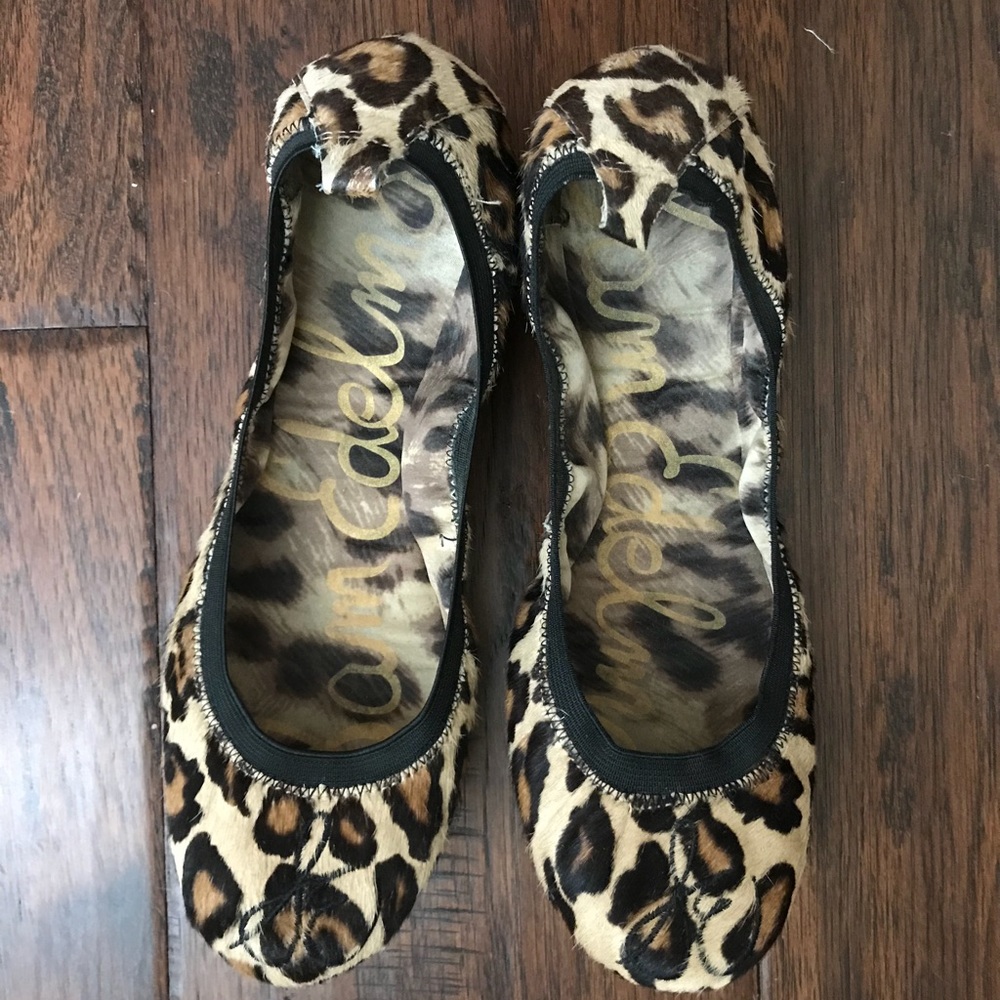 Sam Edelman leopard ballet flats
