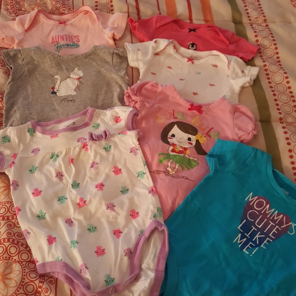 7 baby onesie tops