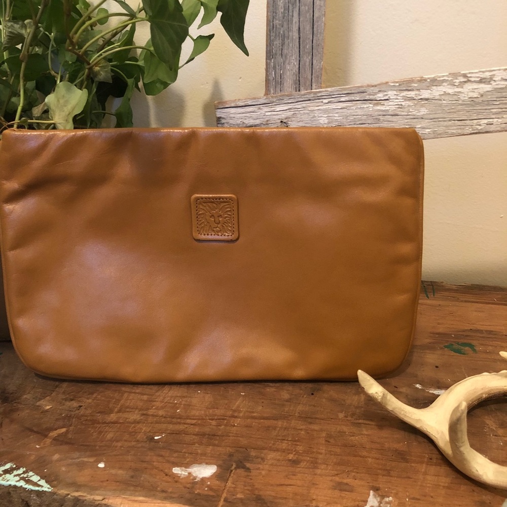 Vintage Anne Klein Leather Clutch