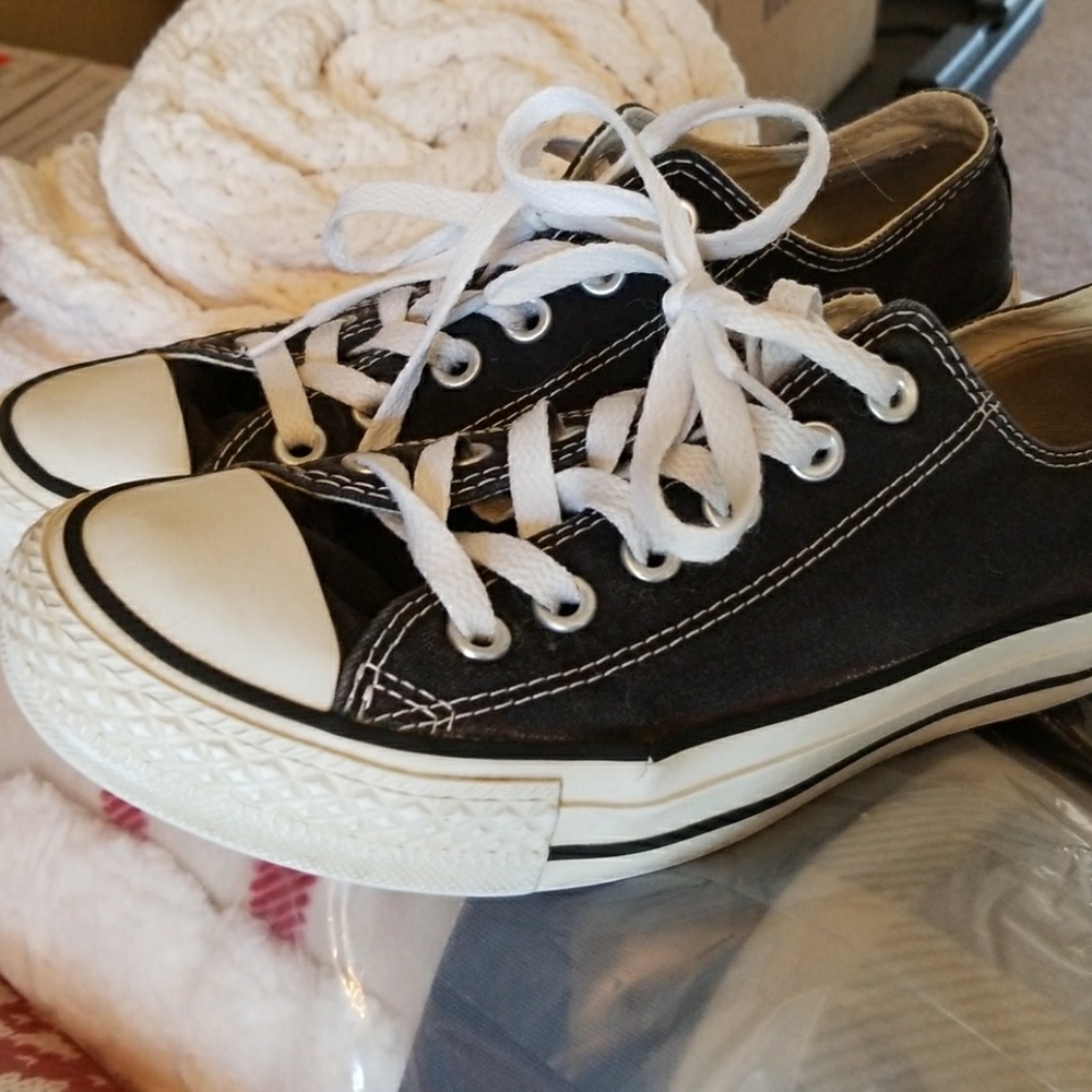 Black Converse sz 7