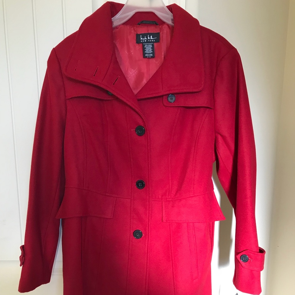 New, with tags - - Red Pea Coat Women XXL