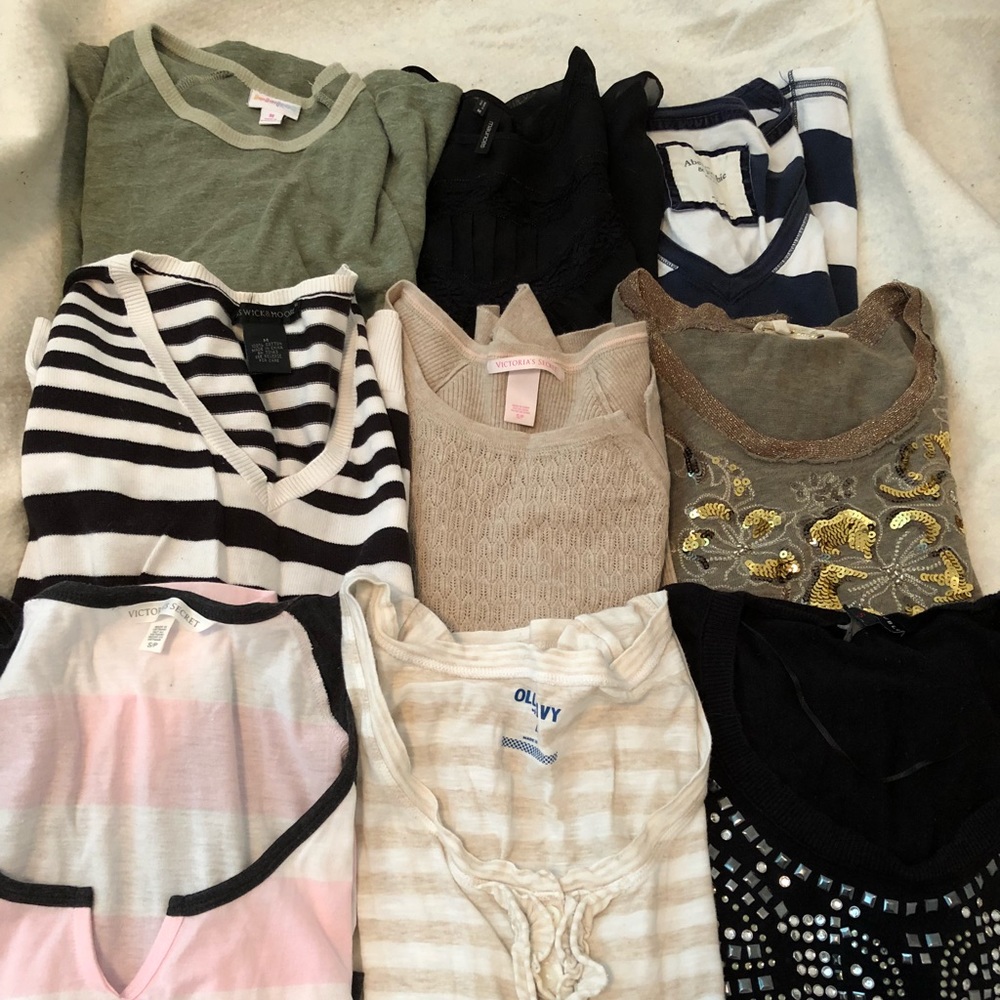 *******SOLD****Various sweaters, blouses and tee’s