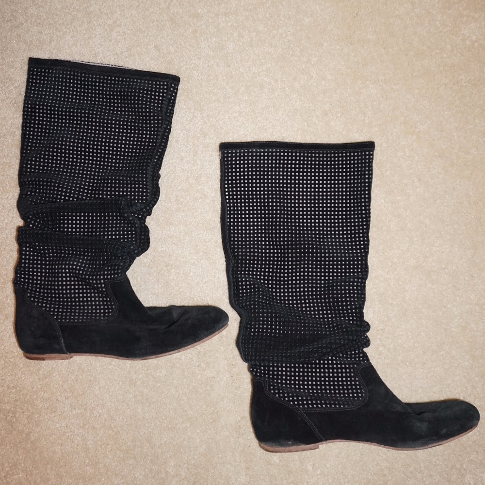 UGG Suede Slouch Boots