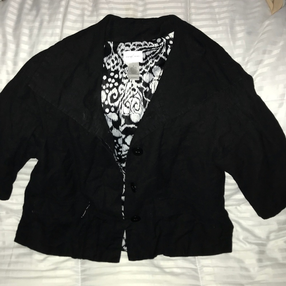 💝Linen, Button Down, Crop Blazer/Jacket 🖤👠