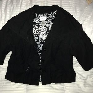 💝Linen, Button Down, Crop Blazer/Jacket 🖤👠