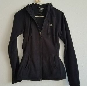 North Face zip up hooded sweater