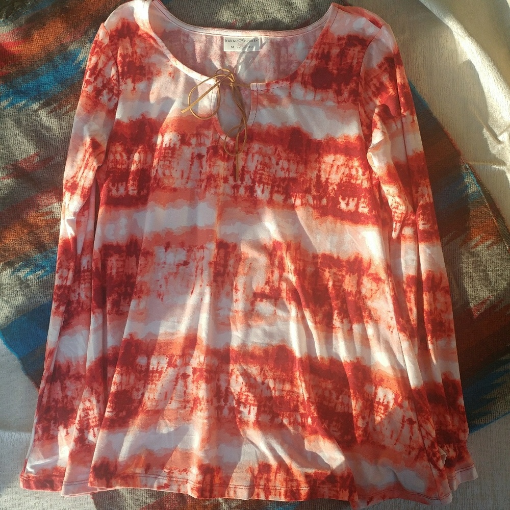 Red/Orange Tye-Dye Long Sleeve