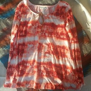 Red/Orange Tye-Dye Long Sleeve